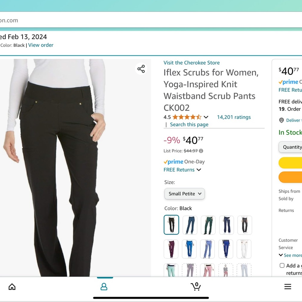 Cherokee Iflex Scrub Pants